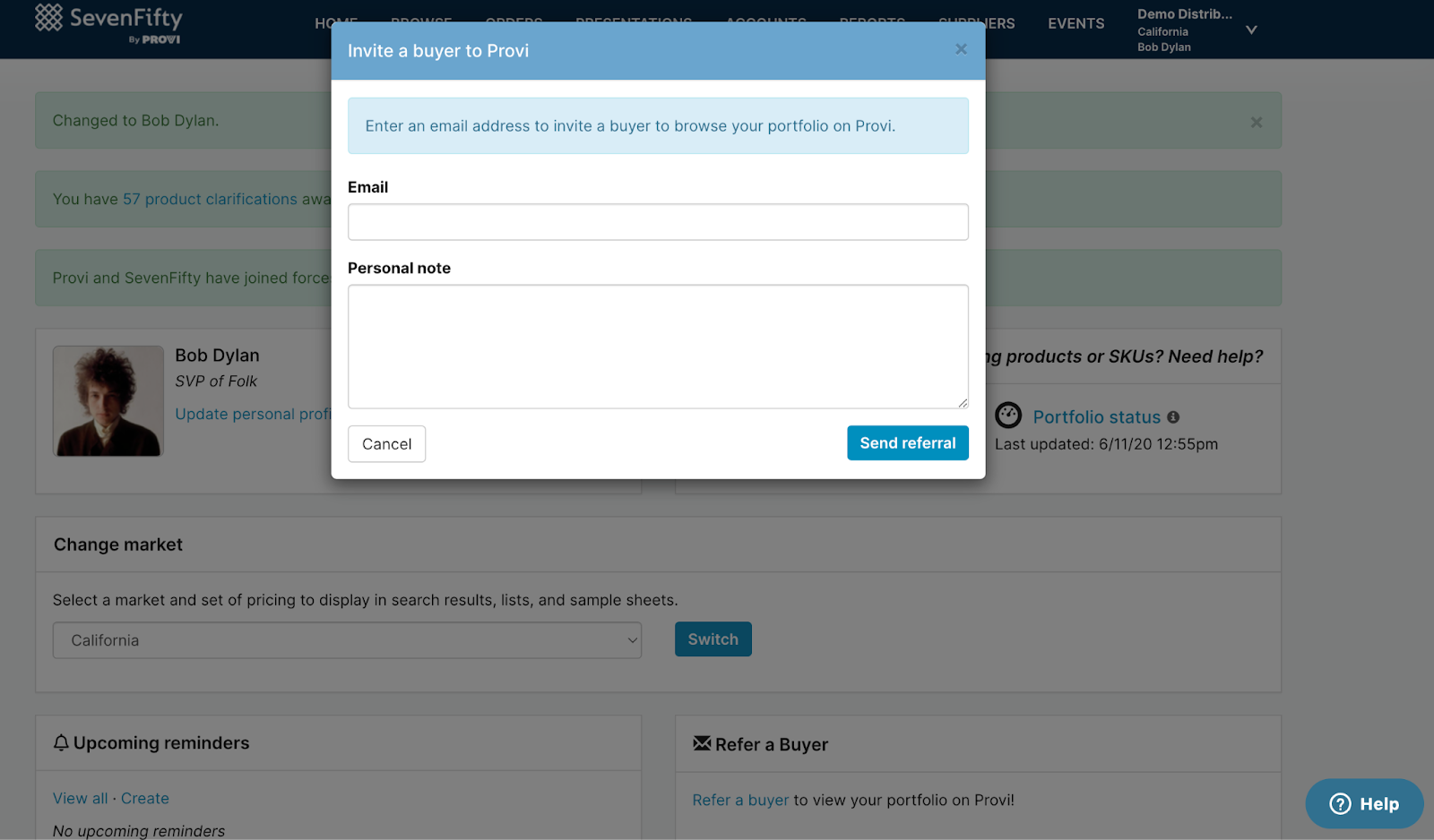 How do buyers sign up for Provi